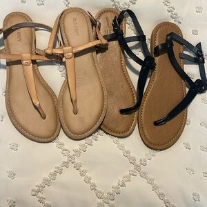 Worn ONCE - T strap sandals